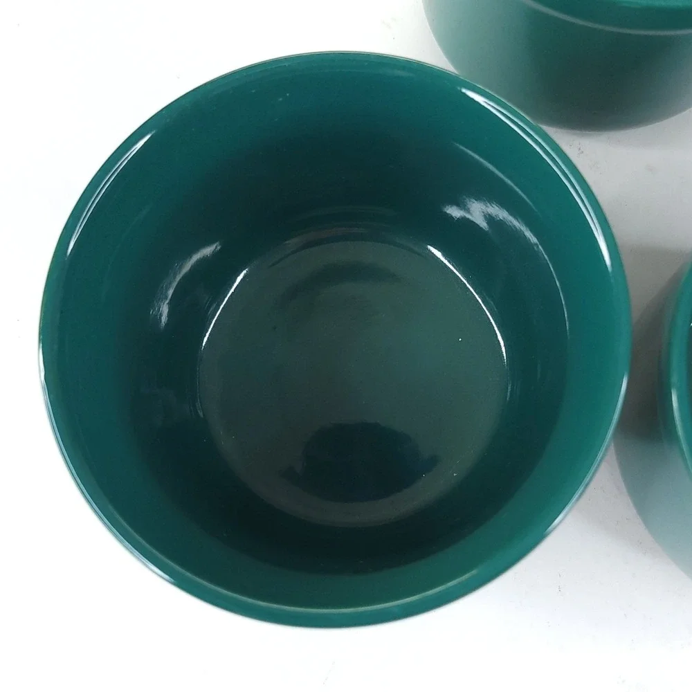 4x Pier 1 Imports Green Glazed Bowls Korea Small Rice or Dessert Replacement
